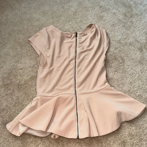 Alice + Olivia Cream Peplum Blouse - Picture 5 of 5